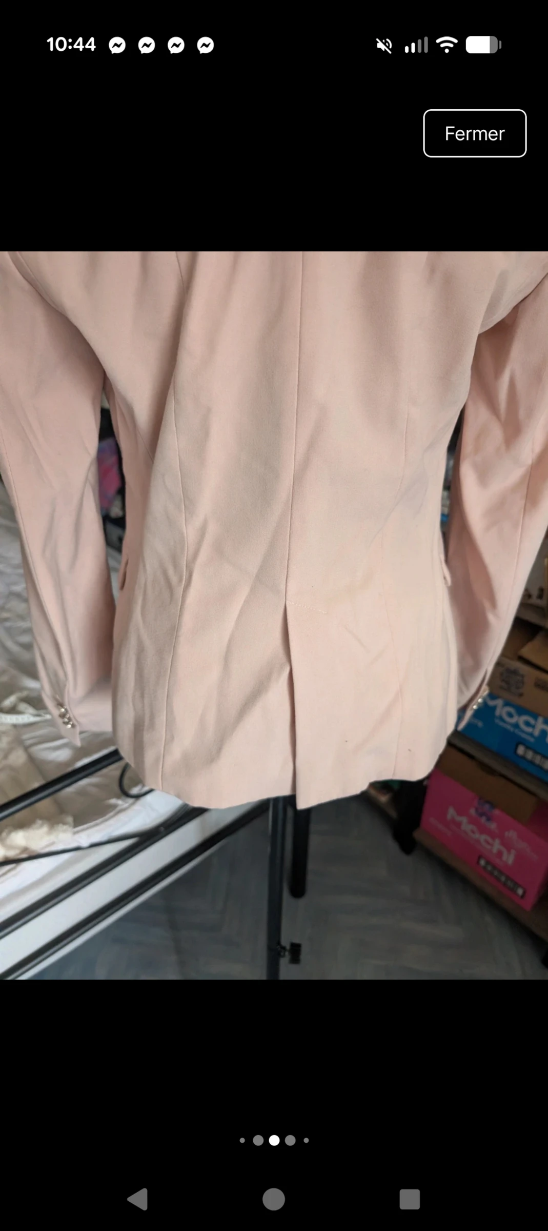 Magnifique Blazer / Zara Basic kostuumjas - Poederton / Nude - Maat M – photo 7